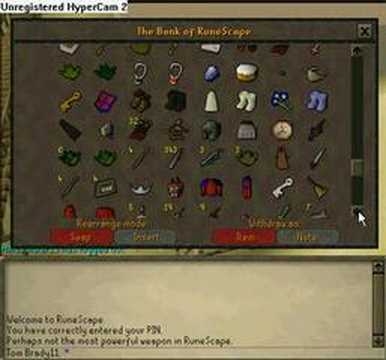 Runescape bank Tom brady11 30mil+
