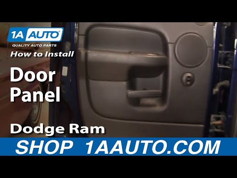 How To Install Replace Rear Door Panel Dodge Ram Quad Cab 02-08 1AAuto.com