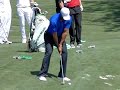 Tiger Woods Flop Shot 2012 Master's Practice Round