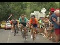 Tour de France 2003 - Armstrong attacks Ullrich after Fall