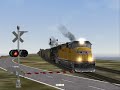 Up 4324 through test route crossing