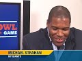 http://www.smartmoney.com/allstarbowl
join michael strahan on the field in smartmoney.com's all-star bowl: a fantasy portfolio game. strahan discusses his investing strategy and his competition, jonathan vilma and sean salisbury. kicks off november 1st!