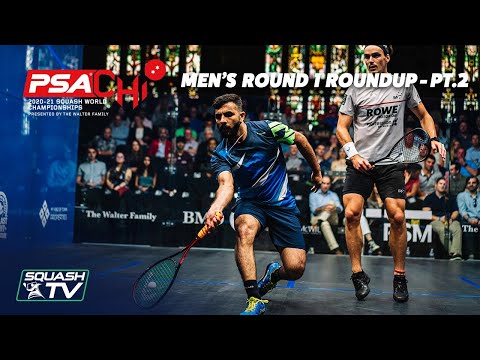 Squash: PSA World Championships 2020-21 - Men's Rd 1 Roundup [Pt.2]