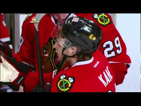 Patrick Kane wrist shot OT goal 4-3 St. Louis Blues vs Chicago Blackhawks 4/23/14 NHL Hockey.