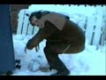 Homeless Street Magician eating garbage