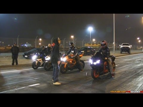 30 Min of Motorcycle Drag Racing & Stunts + Wreck!