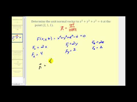 how to find normal vector