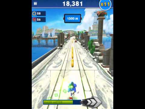 how to visit temple in sonic dash