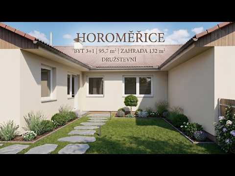 Video Byt 3+1 se zahradou 132 m2  bydlení jako v domě, jen pár minut od Prahy