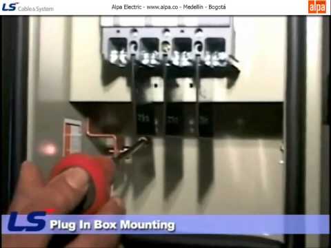 Plug in hole and plug in box mounting