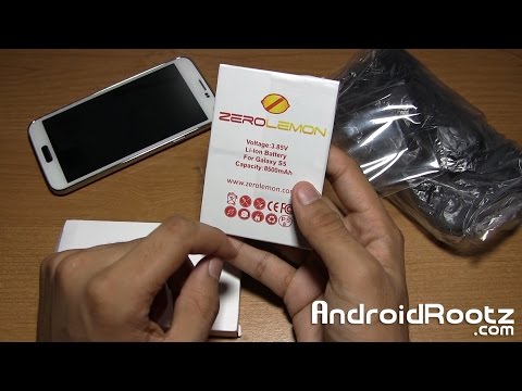 World's Largest Battery for Galaxy S5! - Zerolemon 8500 Mah Extended Battery!