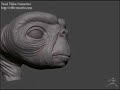ET model made with zspheres on ZBrush (Part3)