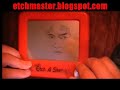 Bruce Lee  Time Lapse Etch-a-Sketch Portrait