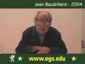 Jean Baudrillard. Violence of the Image. Lecture. 2004. 2/9