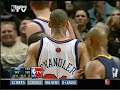 Wilson Chandler Dunk then Jarrett Jack Jumper - Knicks/Pacer Jan. 2, 2009