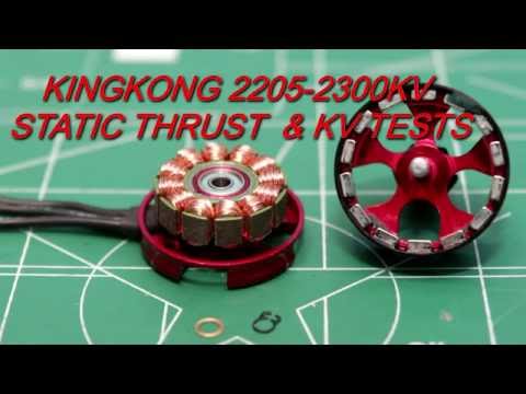 Banggood.com KingKong 2205-2300KV Static Thrust Tests
