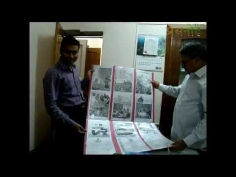 23 FT. Clipping poster on Mahatma Gandhi