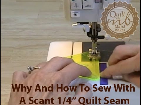 how to sew a quarter inch seam