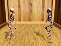 motion capture animation set to 'turkey in the straw' by raymond fairchild.