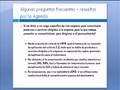 Algunas FAQ a la Agencia