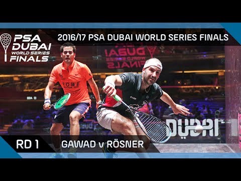 Squash: Gawad v Rösner - Rd 1 - PSA Dubai World Series Finals 2016/7