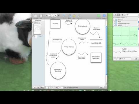 how to draw dfd in visio