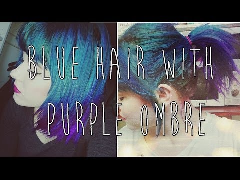 how to do purple and blue ombre hair