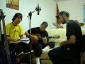 1dTantos feat Fieles Escogidos. Ensayando en Santiago de Compostela un tema del nuevo album de 1dTantos. Pronto en vuestros kioskos mas cercanos ;)