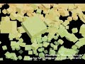 Random cell-shaded cubes falling Random cell-shaded cubes falling