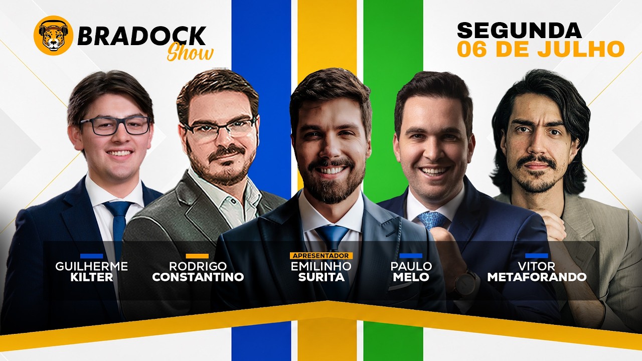 Bradock Show 07/07/26 - EMILINHO, CONSTA, VITOR METAFORANDO, PAULO MELO E GUILHERME KILTER