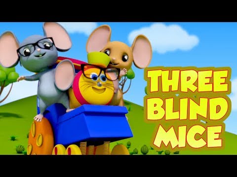 Bob den Zug drei blinde Mäuse - beliebtes Deutsch Reim | ein Lehrvideo für Kinder