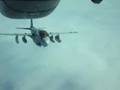 refulling a jet in the sky