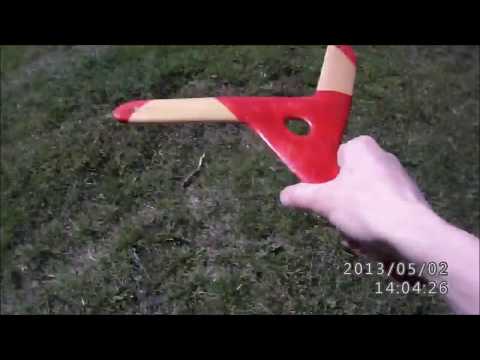 Бумеранг из картона видео
