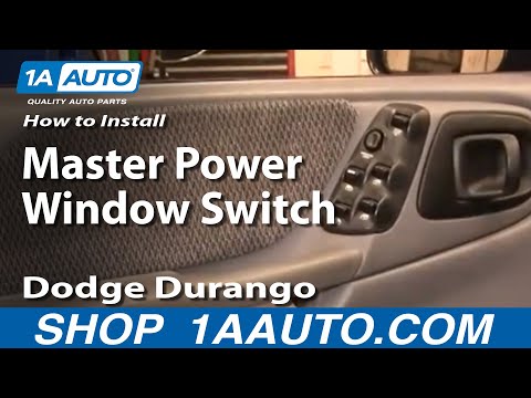 How To Install Replace Master Power Window Switch Dodge Durango Dakota 98-00 1AAuto.com