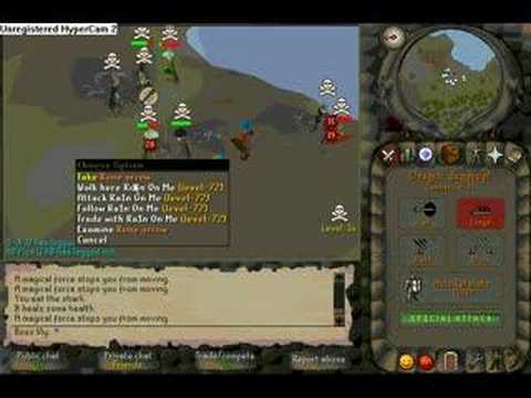 pur3nerd0wns - This kid ran up to me, with protect range on and still managed to get owned.