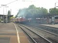 2 Ludmilla locos (series 232, series 132 of the German Reichsbahn) by Railion Logistics drive through Stuttgart Untertürkheim