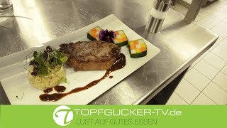 Havelländer Wagyu Rind | Gemüse Mosaik | getrüffeltem Kartoffelpüree