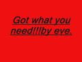 teledysk, klip, Eve,- Got What You Need