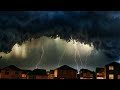 What is happening in the sky of Italy ! ⚠️The night turned into scary lights in