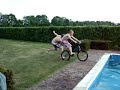 Jumping, whipping and gooning in the pool