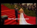 katie holmes in calvin klein dress attending the met gala 2013 event in nyc may 6, 2013.