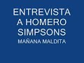 Mañana Maldita Entrevista A Homero Simpson