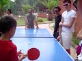 la finale nazionale di ping pong tra il piccolo giulio e il padre