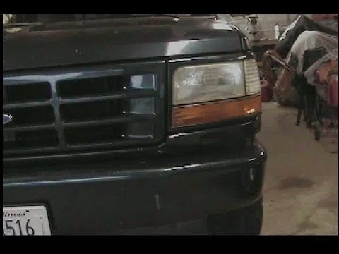 headlight bulb replacement 92-96 Ford F150 F250 F350 how to DIY