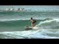Super Small Sunset Session (with Shadow, dog surfer, and Lucas Angulo, grom)