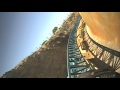 Furius Baco Intamin Launched Roller Coaster Front Seat POV Onride PortAvenutra Spain Port Adventura