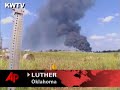Raw Video: Train Catches Fire After Derailment