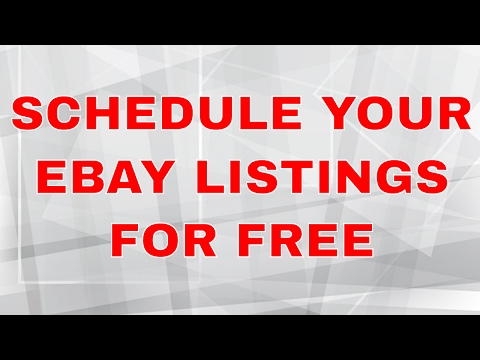 how to free listing on ebay