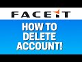 how to delete faceit account