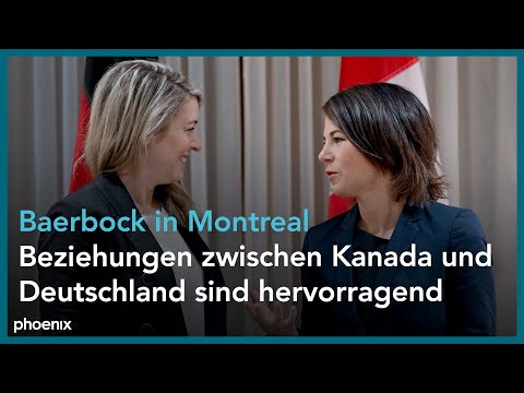 AuenministerinAnnalena Baerbock nach Antrittsbesuch in Kanada - Pressekonferenz mit kanadischer Amtskollegin